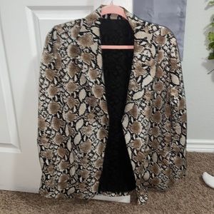 Snake print jacket